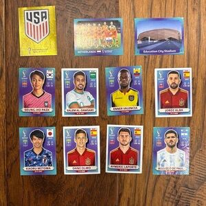 2022 World cup stickers set of 32